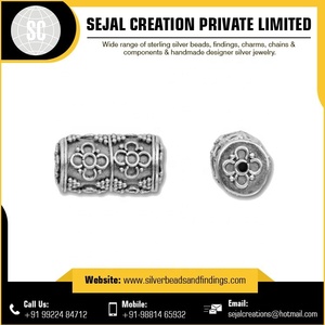 Perles en vrac en argent sterling massif d'approvisionnement d'usine pour les bijoux pour l'artisanat en métal - Product Image 6