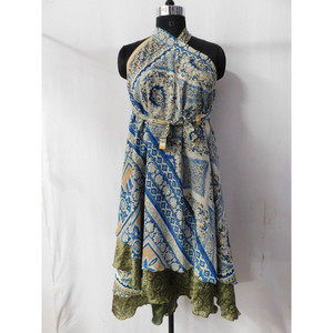 Vestido de verano reversible de dos capas, bohemio, hippie, gitano - Product Image 5