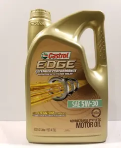 Castrol EDGE Extended Performance 5W-30 Advanced Full Synthetic Motor Oil, 5 QT( Pack of 3)