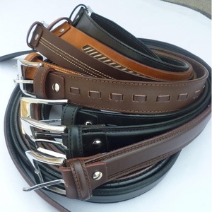 Ceinture décontractée en cuir de vachette de haute qualité pour homme, couleur personnalisée, boucle western argentée, logo personnalisé imprimé par transfert thermique disponible, modèle - Product Image 5