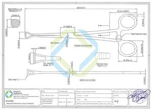 คีมจับเนื้อเยื่อลำไส้แบบแมนนวล บาบค็อก ทำจากสแตนเลส เครื่องมือผ่าตัด - Product Image 6