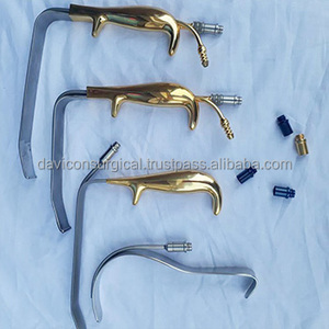 Écarteur de poitrine de style FERREIRA avec lumière à fibres optiques et tube d'aspiration en acier inoxydable à bout arrondi lisse et matière plastique - Product Image 6