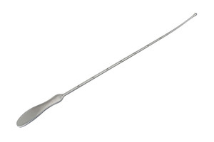 Sonido uterino Galabin maleable con un eje graduado Cm y un acabado plateado 320mm 32cm Ginecología de alta calidad Pakistán - Product Image 3