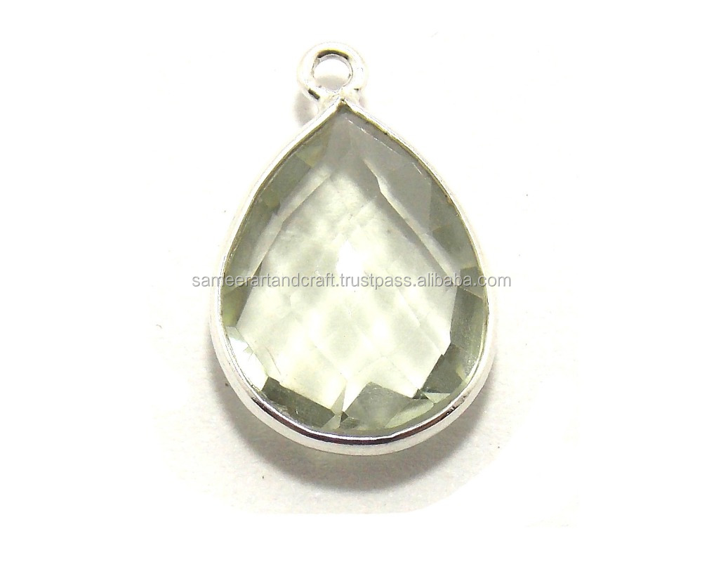 Pendentif Argent 925 Fait Main – Pierre Améthyste Violette, Chaîne Curb Link