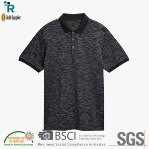 เสื้อโปโลแขนสั้นสำหรับผู้ชายผ้าถักลายตามสั่งแบบแฟชั่นล่าสุด - Product Image 4