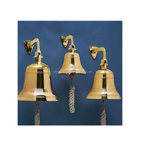 BRASS PLATED ALUMINIUM <b>SHIP</b> <b>BELL</b> - Product Image 6