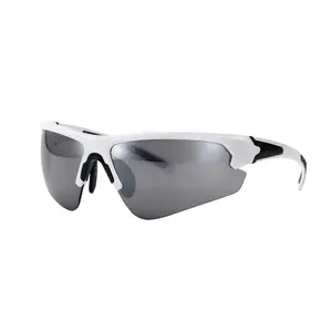 Borjye-gafas de sol polarizadas, lentes plateadas, antiarañazos, J155