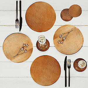 Haute qualité blanc placage de cuivre coaster - Product Image 4