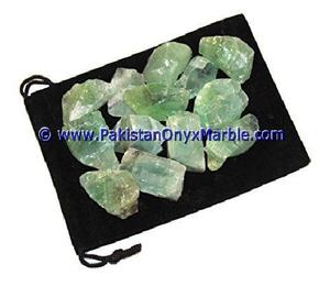 Ensemble de cristal brut vert en calite brute (moyen), 2013 - Product Image 4