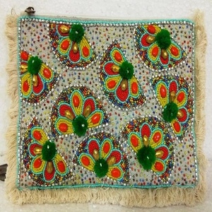 Sac messager en toile pour femme, design bohème indien, fait à la main, élégant, pochette à bandoulière pour les soirées, les courses, les fêtes, vente en gros - Product Image 1