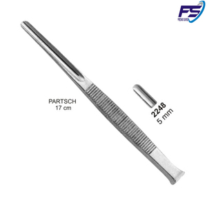 Ciseaux à os pointe ronde 4mm Partsch 17cm dentaire, set, chirurgical, instruments - Product Image 2