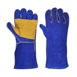 Guantes de Soldadura ISONZ Leather Zone de Cuero Vacuno y Gamuza, Resistentes a Cortes y Antideslizantes, con Protección Reforzada en Dedos y Palma - Product Image 1