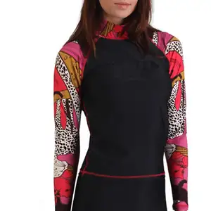 Camisetas deportivas de manga larga para mujer, ropa deportiva de poliéster con estampado personalizado - Product Image 1