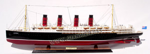 RMS Lusitania Wooden Model <b>Boat</b> Handcrafted Novelty <b>Gift</b> - Product Image 3