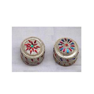 Mosaic <b>Pill</b> <b>Boxes</b> With Star Pattern Available in All Colors and Sizes Small Metal <b>Pill</b> Box - Product Image 3