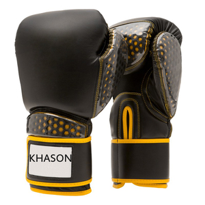 Guantes de boxeo de alta calidad con logotipo personalizado de 12OZ y 14OZ Cuero sintético de vaca para Kickboxing y Deportes de negocios para adultos - Product Image 1