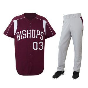Venta caliente Plus Size Custom Logo Transpirable Sublimación Secado rápido Béisbol Softball Uniformes para Hombres Adultos Venta al por mayor Jerseys - Product Image 1
