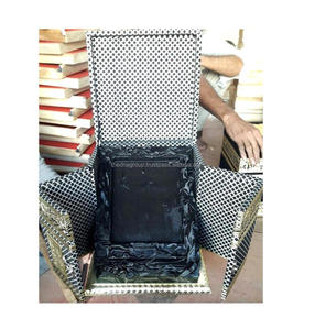 กล่องใส่คัมภีร์กุรอานไม้,กล่องอัลกุรอานศาสนาพร้อมดีไซน์เงิน - Product Image 4