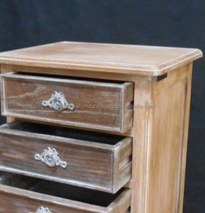 Weathered <b>Oak</b> Color Nightstands Furniture French Style. - Product Image 6