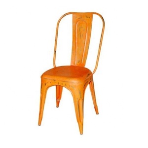 Silla de comedor moderna de estilo francés, metal, hierro y acero, hogar, hotel, cafetería, muebles de comedor en muchos colores a precio mayorista - Product Image 4