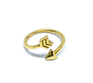 2022 Bohemian Style Adjustable Brass Finger <b>Ring</b> <b>Indian</b> Jewelry with Adjustable Arrow for Women - Product Image 2