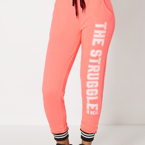 Bas actifs de sérigraphie pour femmes Bas de jogging en molleton pour femmes - Product Image 1