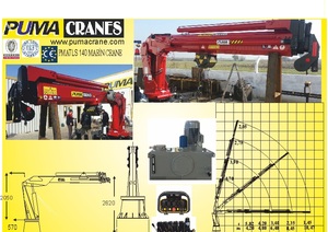 Serie TLS Puma Floating Marine Deck Cranes 20tm Capacidad Puertos Aplicación Loyd Certified - Product Image 2