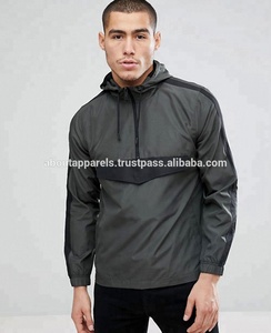 แจ็กเก็ตกันลมมีซิปด้านหน้าสำหรับผู้ชายเสื้อแจ็คเก็ตกันลมไนลอนแบบซิปครึ่งตัว - Product Image 4