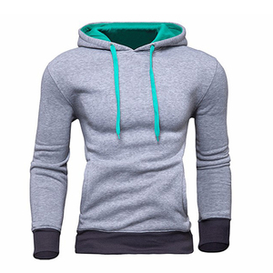 Vêtements pour hommes Sweatshirts à capuche Prix de gros Hiver Casual Basics Solid Color Pullover Cotton Fleece Breathable Men Hoodie - Product Image 1