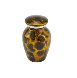 Yellow Fire Antique Keepsake <b>Urns</b> <b>for</b> Funeral <b>Ashes</b> Metal Brass/Aluminum - Product Image 1