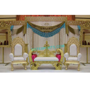 Maharaja muebles de boda, conjunto de muebles de Walima paquistaní asiático, conjunto de sofá de boda elegante - Product Image 1