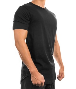 T-shirt unique de haute qualité pas cher personnalisé imprimé Scoop Bottom vêtements de sport hommes pour les amateurs de gym - Product Image 4