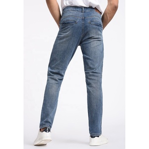 กางเกงผ้าเดนิมพิมพ์ลายมอเตอร์ไซต์สำหรับผู้ชายขนาดพลัสไซส์สไตล์ลำลองกันรอยยับ - Product Image 4