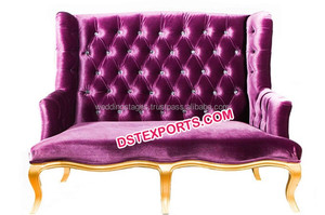 Ensemble de canapés de mariage en teck moderne occidental avec chaises pour les mariages asiatiques - Product Image 5