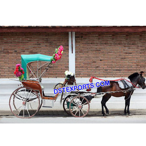 Carruaje tirado por caballos para bodas Fabricante de cochecitos de caballos turísticos ingleses baratos de decoraciones para bodas - Product Image 1