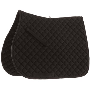 Cotton Blend Quilted Lightweight Breathable Sweat-Absorbing HD <b>Foam</b> Filling All-Purpose Saddle <b>Pad</b> for Horse Riding Daily - Product Image 2