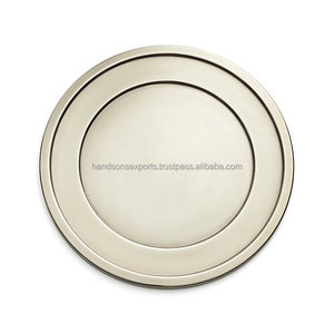 Assiette de chargeur en céramique jetable, ustensile de Restaurant carré et rond fabriqué en inde, de haute qualité en vrac, verres dorés - Product Image 4