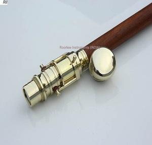 Bastón de madera Vintage náutico para caminar para hombre, accesorio de Metal de latón con mango telescópico - Product Image 4