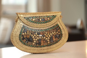 Artisanat de luxe pochette de soirée pour femmes vente chaude mosaïque résine conception accessoires de fête à bas prix - Product Image 6