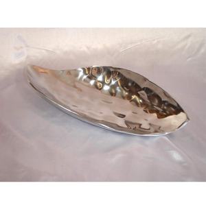 Vantage Modern Fancy Luxury Premium Aluminium Décoratif Brillant Polonais Nickel Plaqué Bol de Service Vente Chaude Piédestal Serveur de Nourriture - Product Image 2