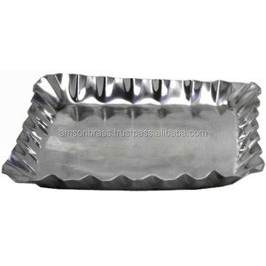 Platos para Hornear Cuadrados de Aluminio con Borde en Espiral, Platos para Tartas - Product Image 1