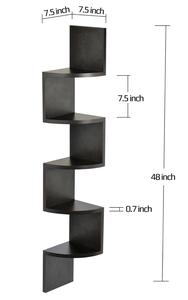 <b>Corner</b> Wall Decor Shelf And Zigzag Display Rack - 5 <b>Shelves</b> - Product Image 5