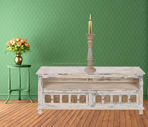 Nouveau design fait à la main en bois de manguier massif bougeoir pilier Style simple et sobre pour la décoration de mariage et la décoration de Noël - Product Image 4