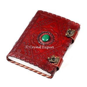 Antique Imitation Camel Print Handmade Leather Journal Diary-Business Gift - Product Image 4