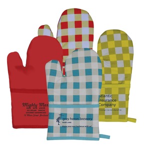 Therma-Grip Pocket <b>Oven</b> <b>Mitt</b> - All-cotton Construction with a Convenient, Hang-up Loop and Comes with Your logo - Product Image 1