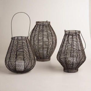 Bungalow Rose Iron Wire <b>Metal</b> <b>Lantern</b> - Product Image 1