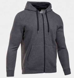 Haut à capuche unisexe avec fermeture éclair, personnalisable, en tissu polaire de coton, décontracté, grande taille, tricoté à la main, long manteau d'hiver, broderie personnalisée - Product Image 1