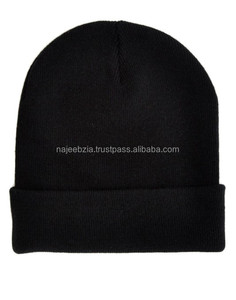 Bonnet d'hiver en acrylique 100% tricoté en gros personnalisé avec pinte et style d'image de logo brodé - Product Image 3