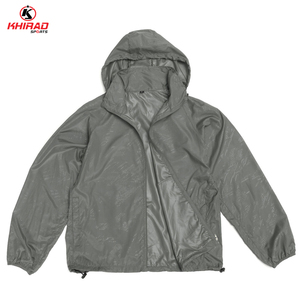 เสื้อกันฝนแบบมืออาชีพพร้อมฮู้ดกันน้ำพร้อมฝากระโปรงหน้าดีไซน์ทนทานตกแต่งโลโก้อย่างมีสไตล์สำหรับวันฝนตก - Product Image 5
