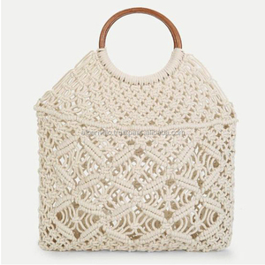 Grossiste de sac de filet en maille Sac fourre-tout en crochet biologique Beautiful Shopping Design personnalisé - Product Image 2